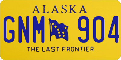 AK license plate GNM904