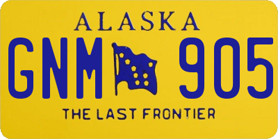 AK license plate GNM905