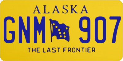 AK license plate GNM907