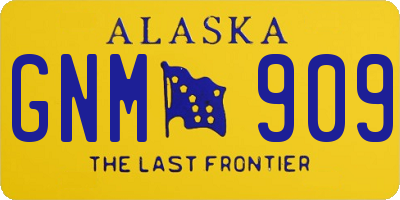 AK license plate GNM909