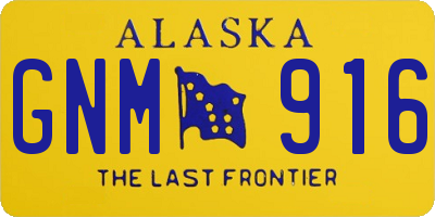 AK license plate GNM916