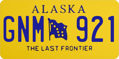 AK license plate GNM921