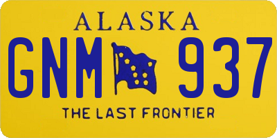 AK license plate GNM937