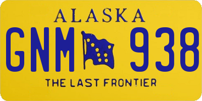 AK license plate GNM938