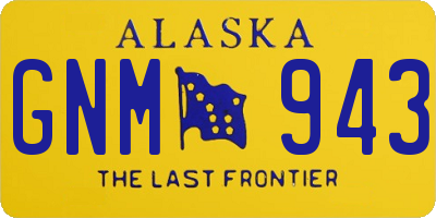 AK license plate GNM943