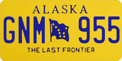 AK license plate GNM955