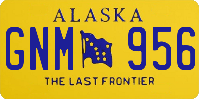 AK license plate GNM956
