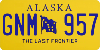 AK license plate GNM957
