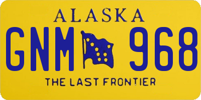 AK license plate GNM968