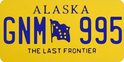 AK license plate GNM995