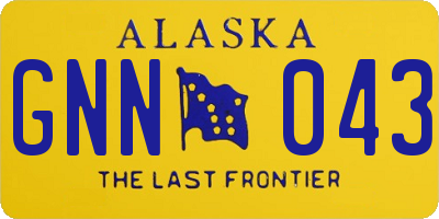 AK license plate GNN043