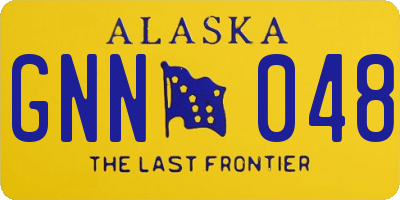 AK license plate GNN048