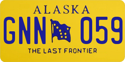 AK license plate GNN059