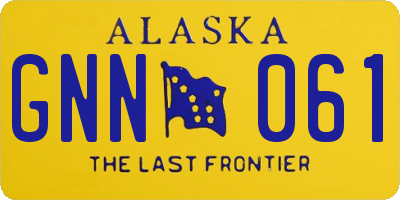 AK license plate GNN061