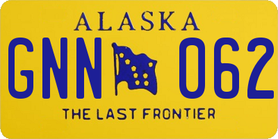 AK license plate GNN062