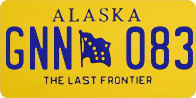 AK license plate GNN083