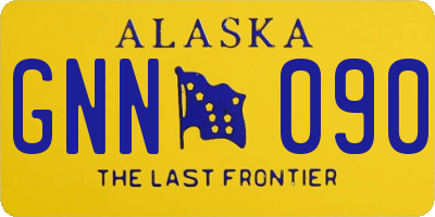 AK license plate GNN090