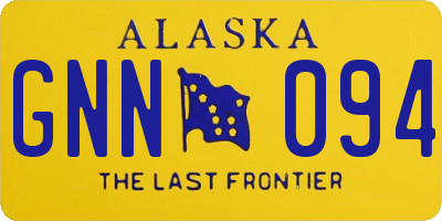 AK license plate GNN094