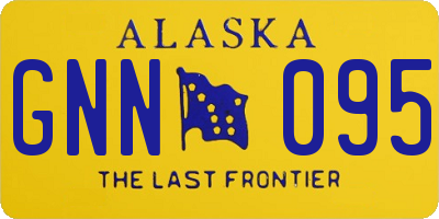 AK license plate GNN095
