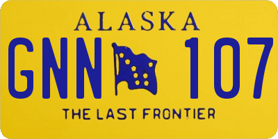 AK license plate GNN107