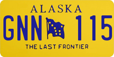 AK license plate GNN115