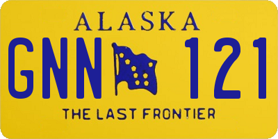 AK license plate GNN121