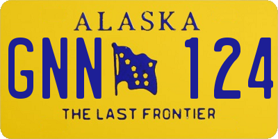 AK license plate GNN124