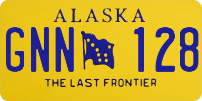 AK license plate GNN128