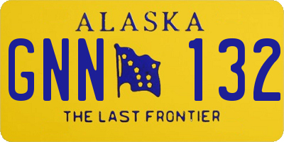 AK license plate GNN132