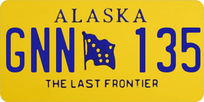 AK license plate GNN135