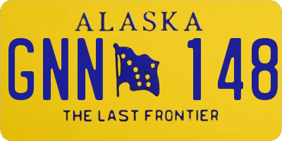 AK license plate GNN148