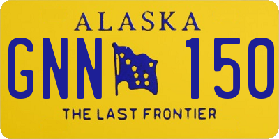 AK license plate GNN150