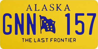 AK license plate GNN157