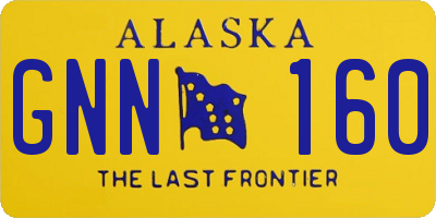 AK license plate GNN160