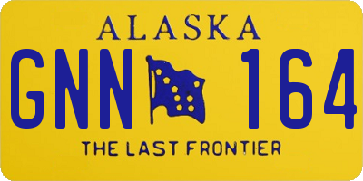 AK license plate GNN164