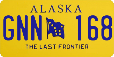 AK license plate GNN168