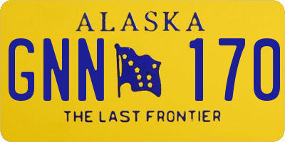 AK license plate GNN170