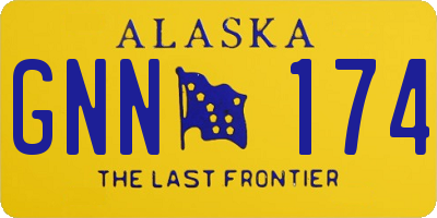 AK license plate GNN174