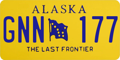 AK license plate GNN177