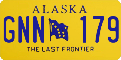 AK license plate GNN179