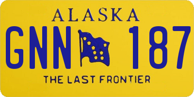 AK license plate GNN187