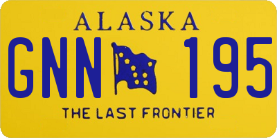 AK license plate GNN195