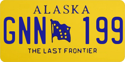 AK license plate GNN199