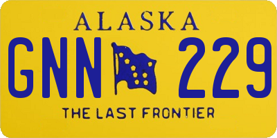 AK license plate GNN229