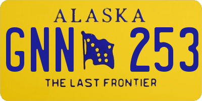 AK license plate GNN253