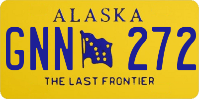 AK license plate GNN272