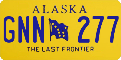 AK license plate GNN277