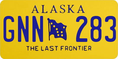 AK license plate GNN283