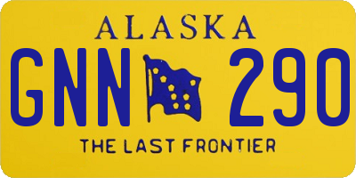 AK license plate GNN290