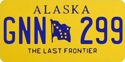 AK license plate GNN299